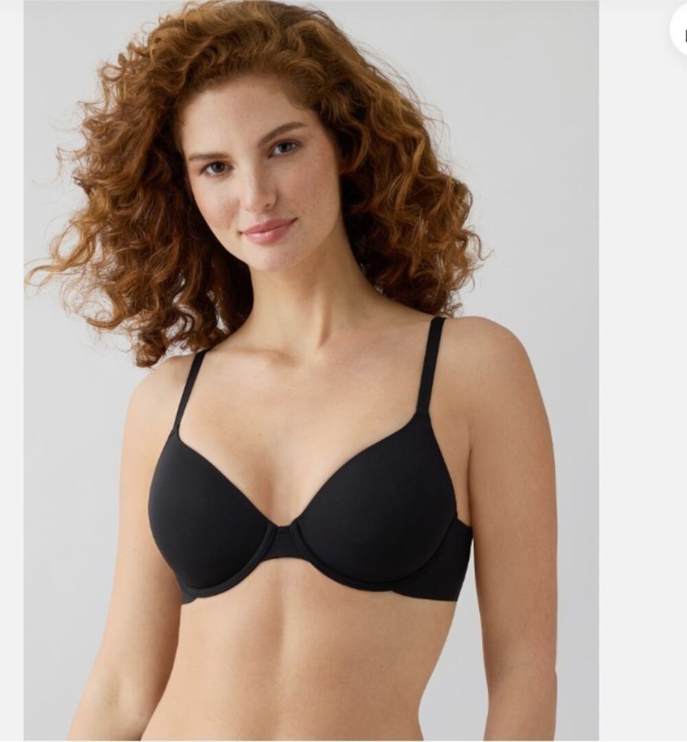 Wacoal Bra Womens 34C Black Underwire Comfort First T-shirt 853339